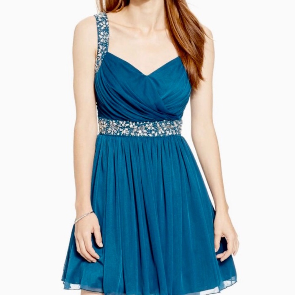 Blue cocktail dress